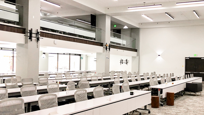 first-floor-lecture-hall First floor lecture hall at the KansasCOM campus